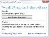 Hiệu ứng gương Aero Glass cho giao diện Aero Lite trên Windows 8 