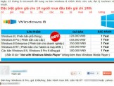 'Key' bản quyền Windows 8 được rao bán giá 100.000 đồng