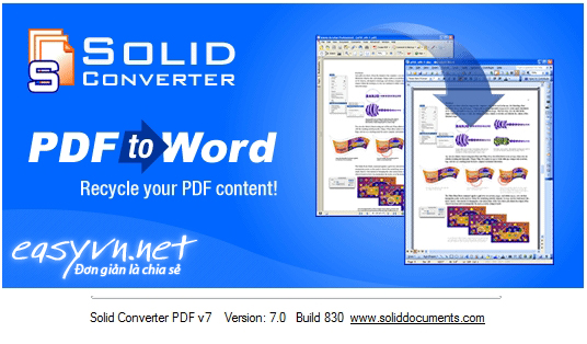 Solid Converter PDF 7.0 Build 830 | Phần mềm chuyển .pdf sang .doc