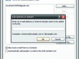 Tạo danh sách địa chỉ email an toàn trong Outlook 2007
