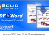Solid Converter PDF 7.0 - Phần mềm chuyển pdf sang doc 