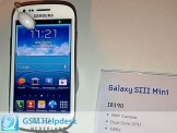 Ra mắt  hình ảnh chính thức đầu tiên của Samsung Galaxy S III Mini.