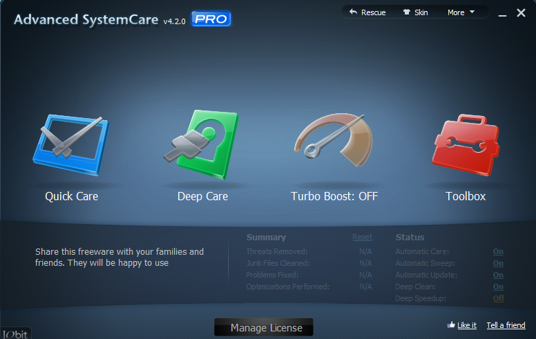 Description: Advanced SystemCare Pro 4.2.0 | Tiện ích chăm sóc sửa chữa và tối ưu máy tính