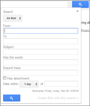 Tìm kiếm cơ bản trong Gmail