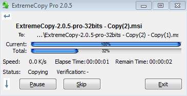 ExtremeCopy Pro 2.0.5 | Hỗ trợ coppy file cực nhanh
