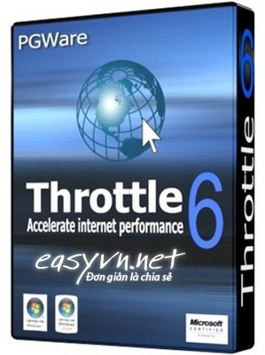 PGWare Throttle 6.8.1.2011 | Tăng tốc độ kết nối Internet