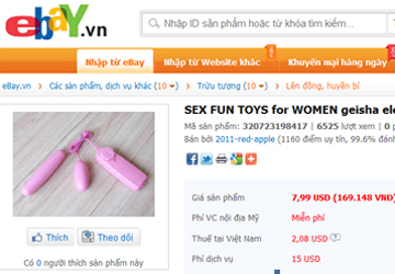 ebay sex toy Chợ người lớn online: Mua gì cũng có